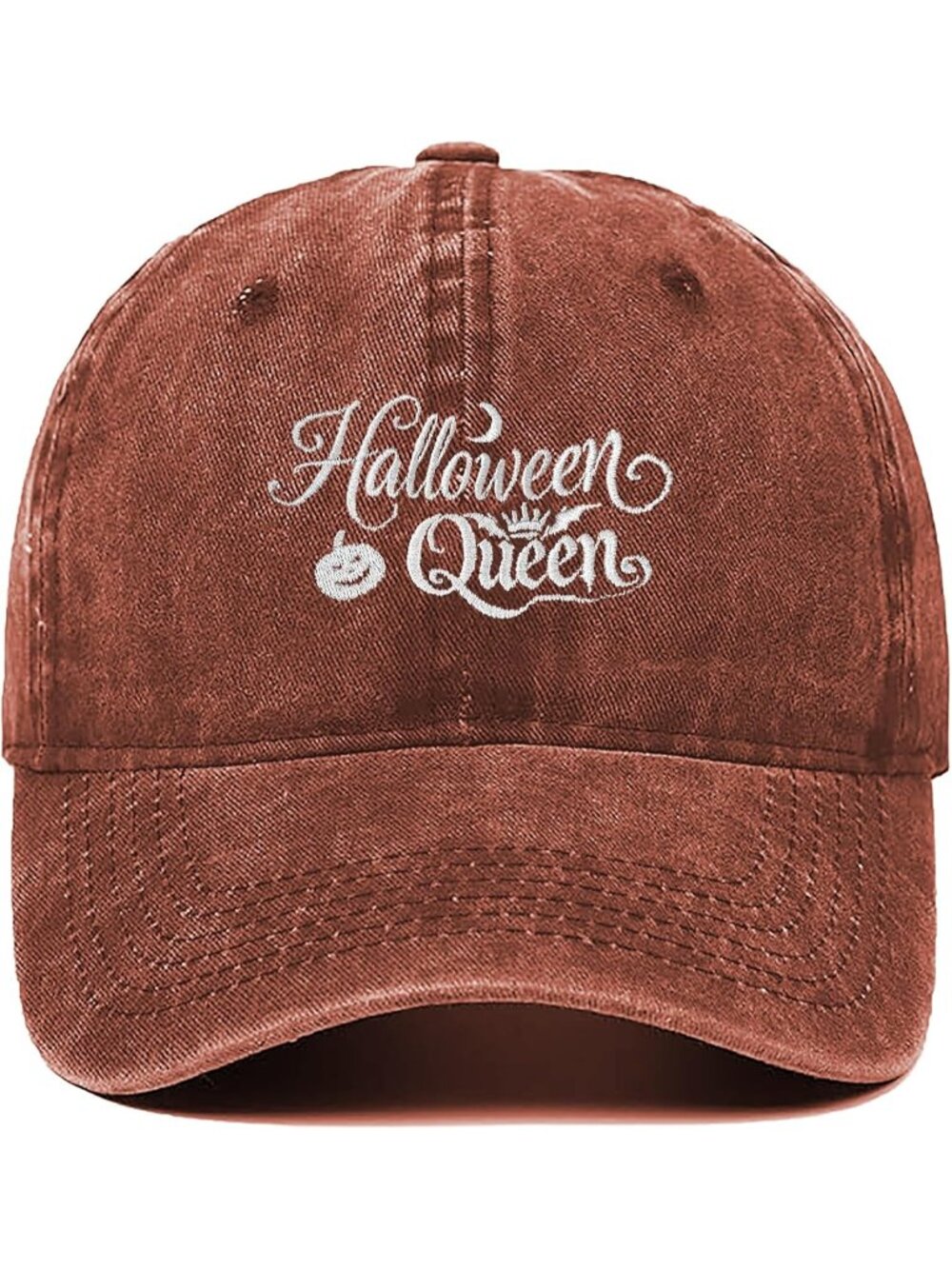 Unisex Halloween-3-orange Baseball Cap Vintage Pumpkin Adjustable Denim Dad Hat